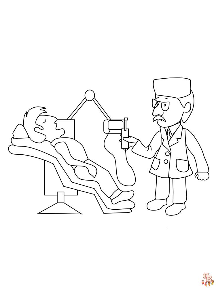 Dentist Coloring Pages 8