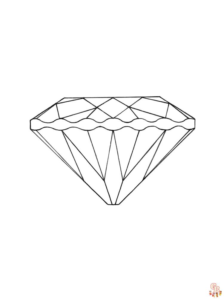 Diamond Coloring Pages 1