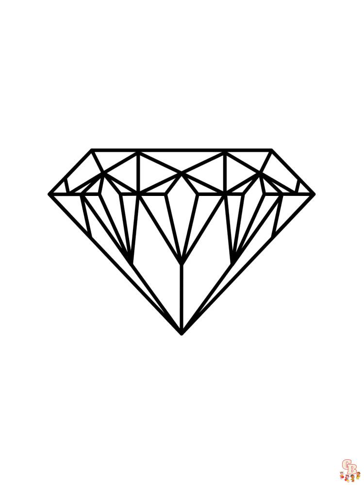 Diamond Coloring Pages 10
