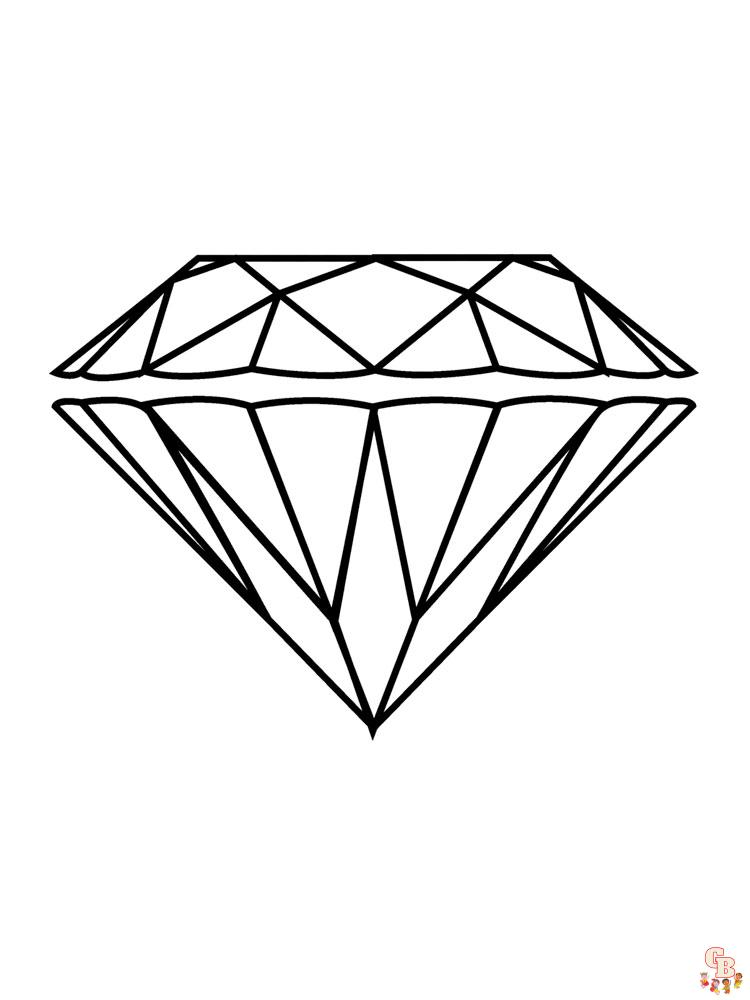 Diamond Coloring Pages 11
