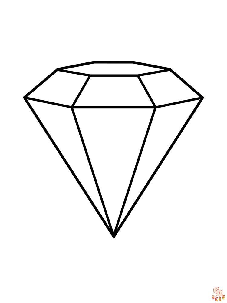 Diamond Coloring Pages 12