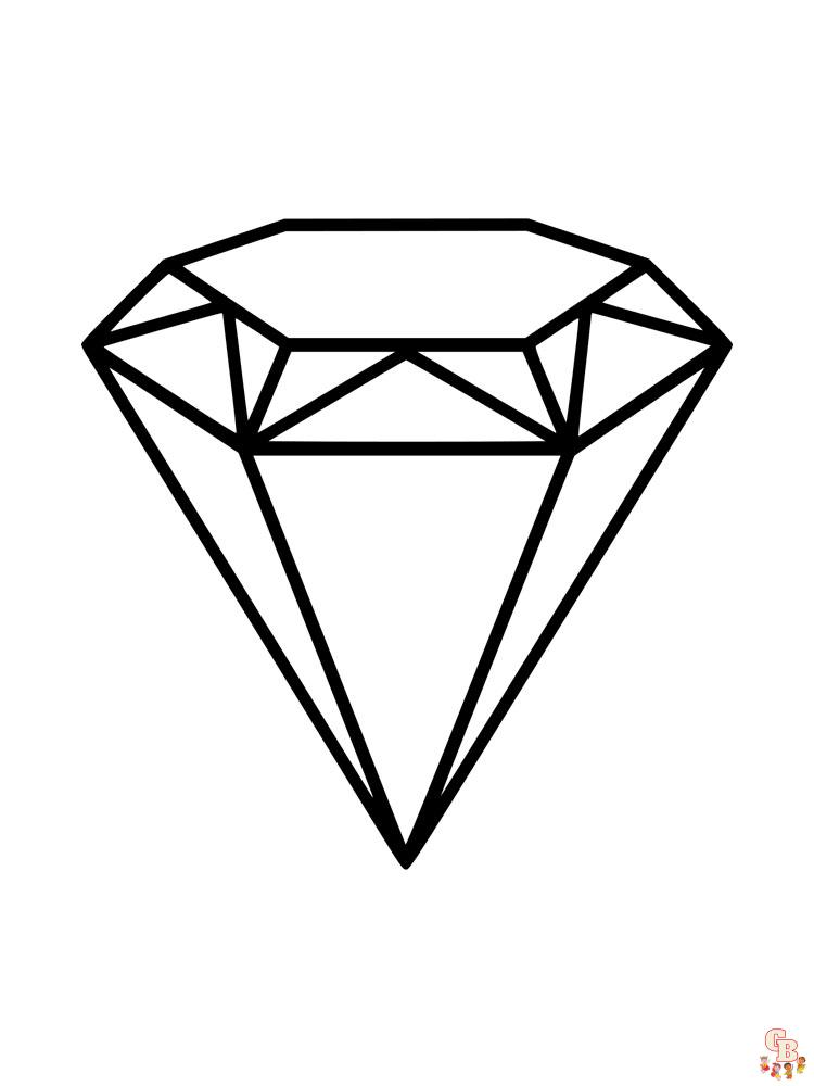Diamond Coloring Pages 14