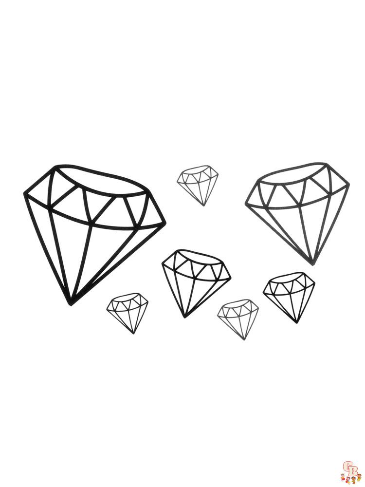 Diamond Coloring Pages 2