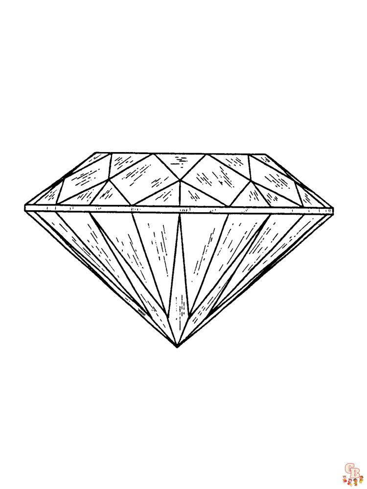 Diamond Coloring Pages 4
