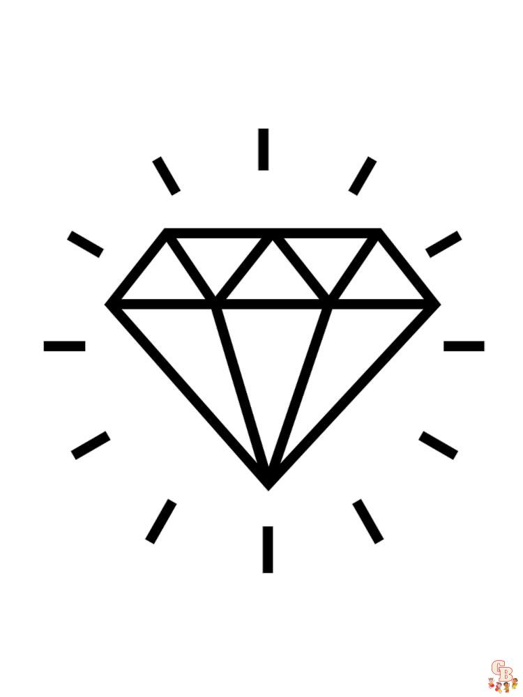 Diamond Coloring Pages 5