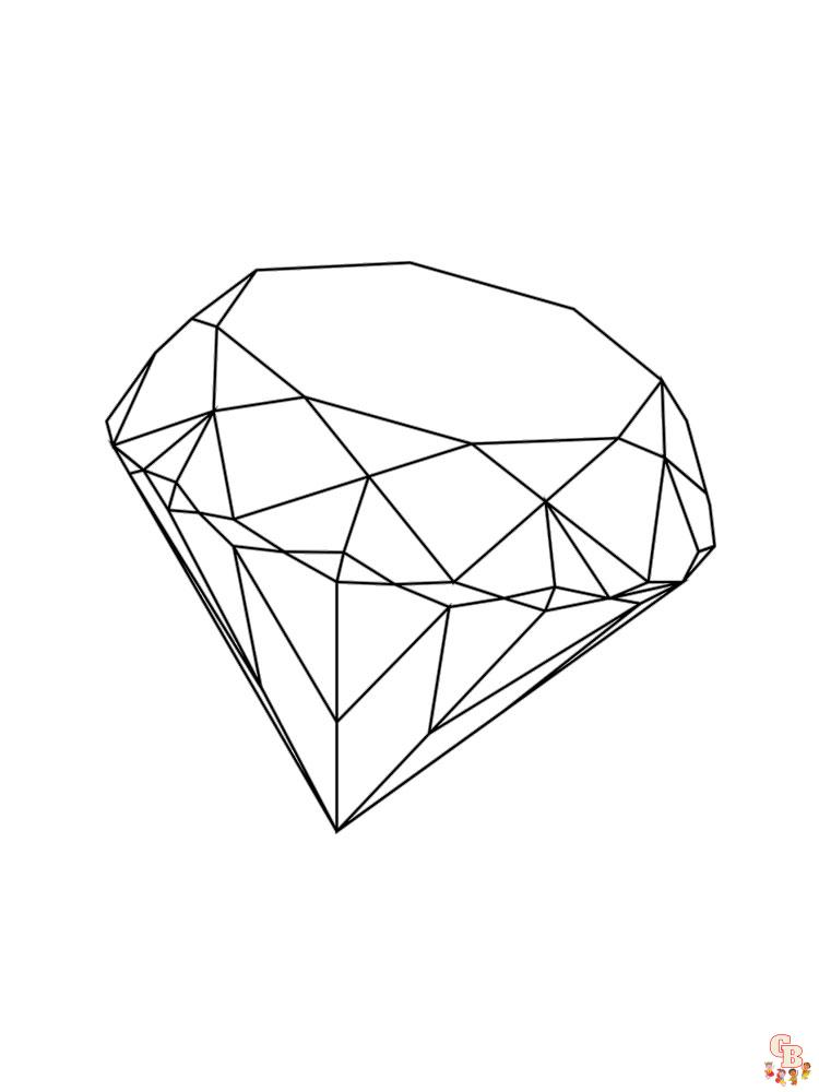 Diamond Coloring Pages 6