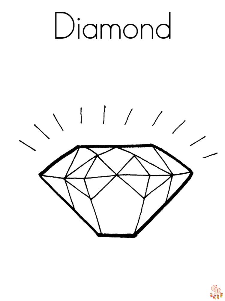 Diamond Coloring Pages 7