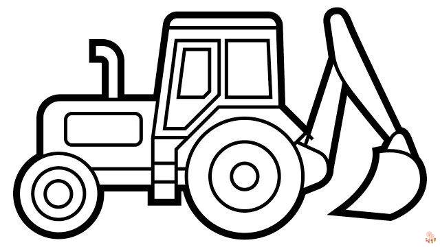 Digger Coloring Pages 1