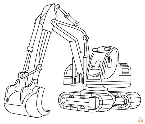 Digger Coloring Pages 2