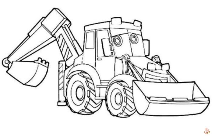 Digger Coloring Pages 3