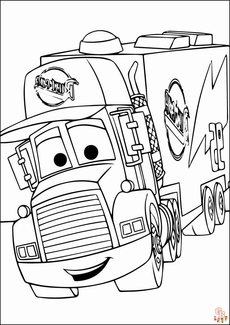 Disney Cars Coloring Pages Printable | GBcoloring