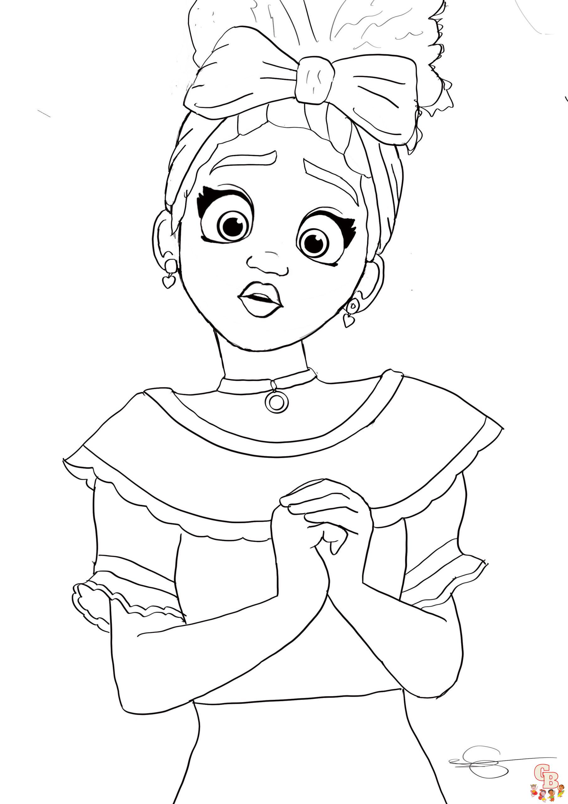 Como desenhar e pintar Dolores de Disney Encanto 