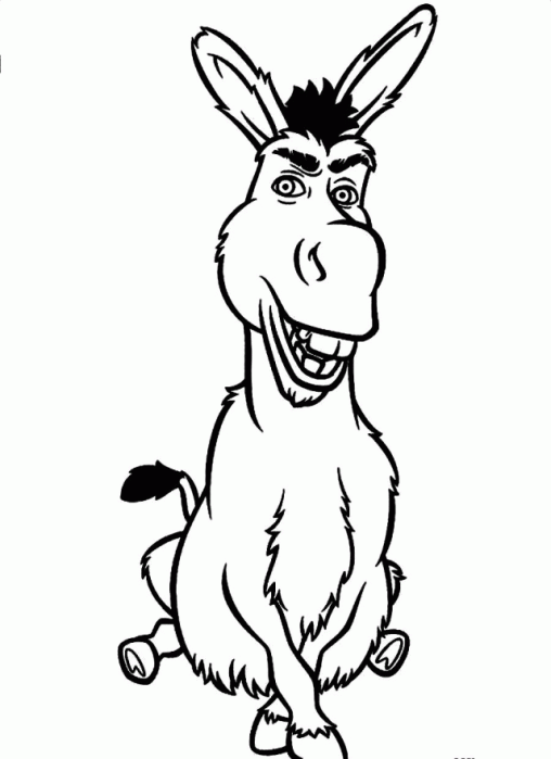 Printable Donkey Coloring Pages Free For Kids And Adults