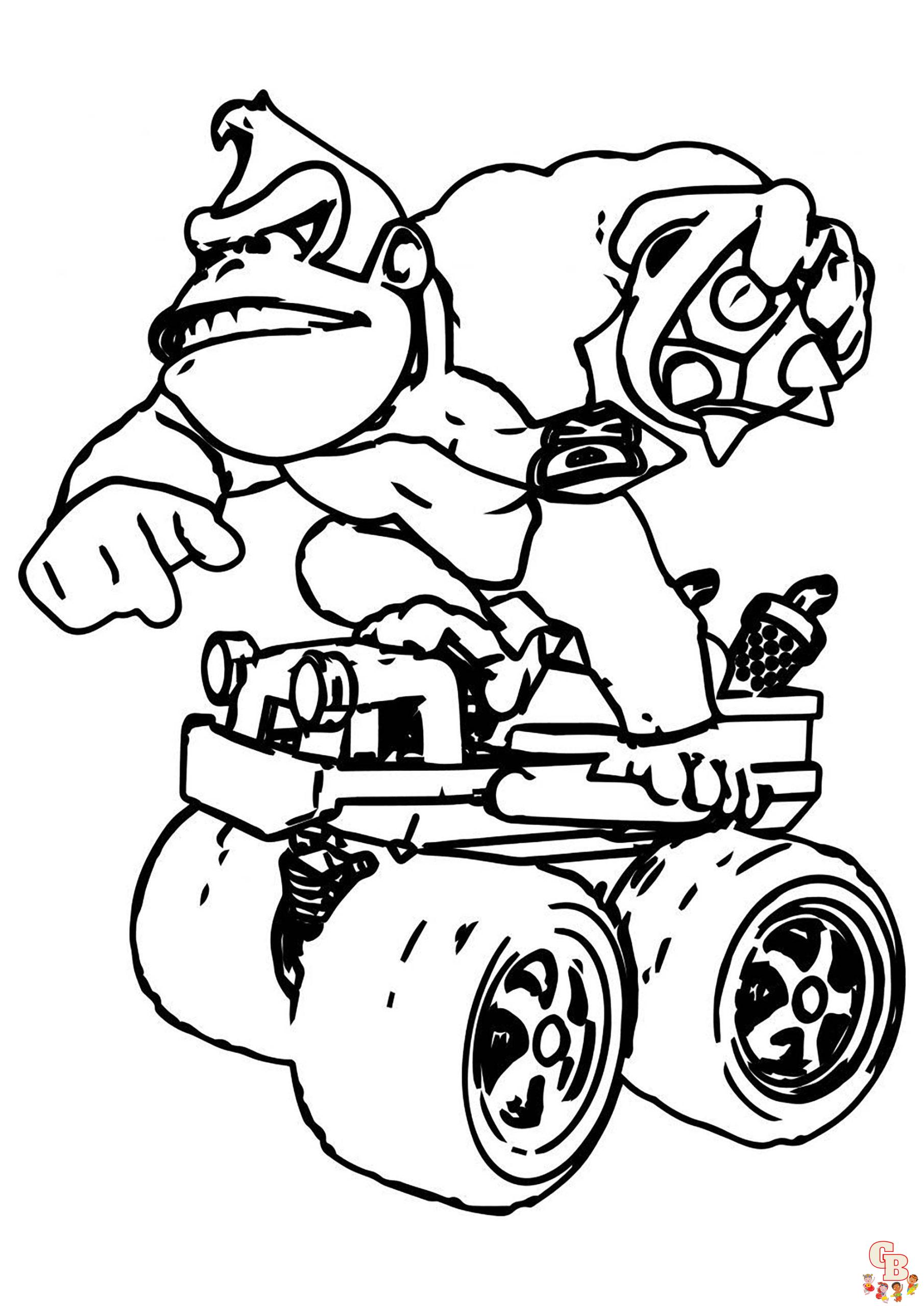 Donkey Kong Coloring Pages 3