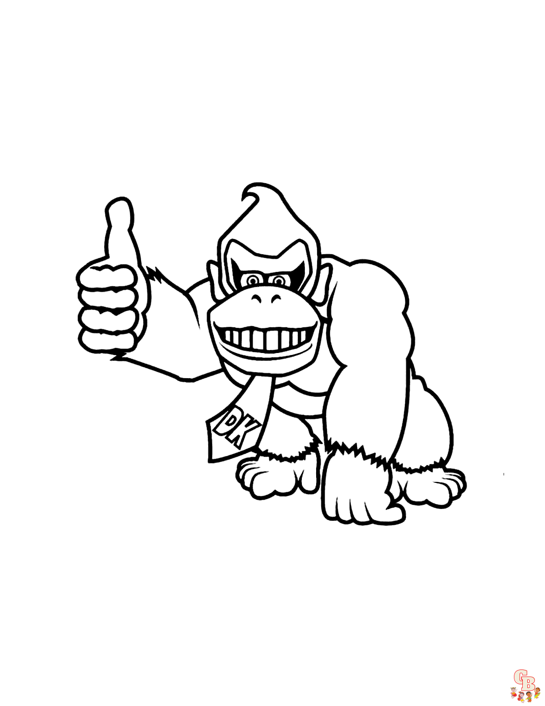Donkey Kong Coloring Pages - المرح والإبداع مع GBcoloring!