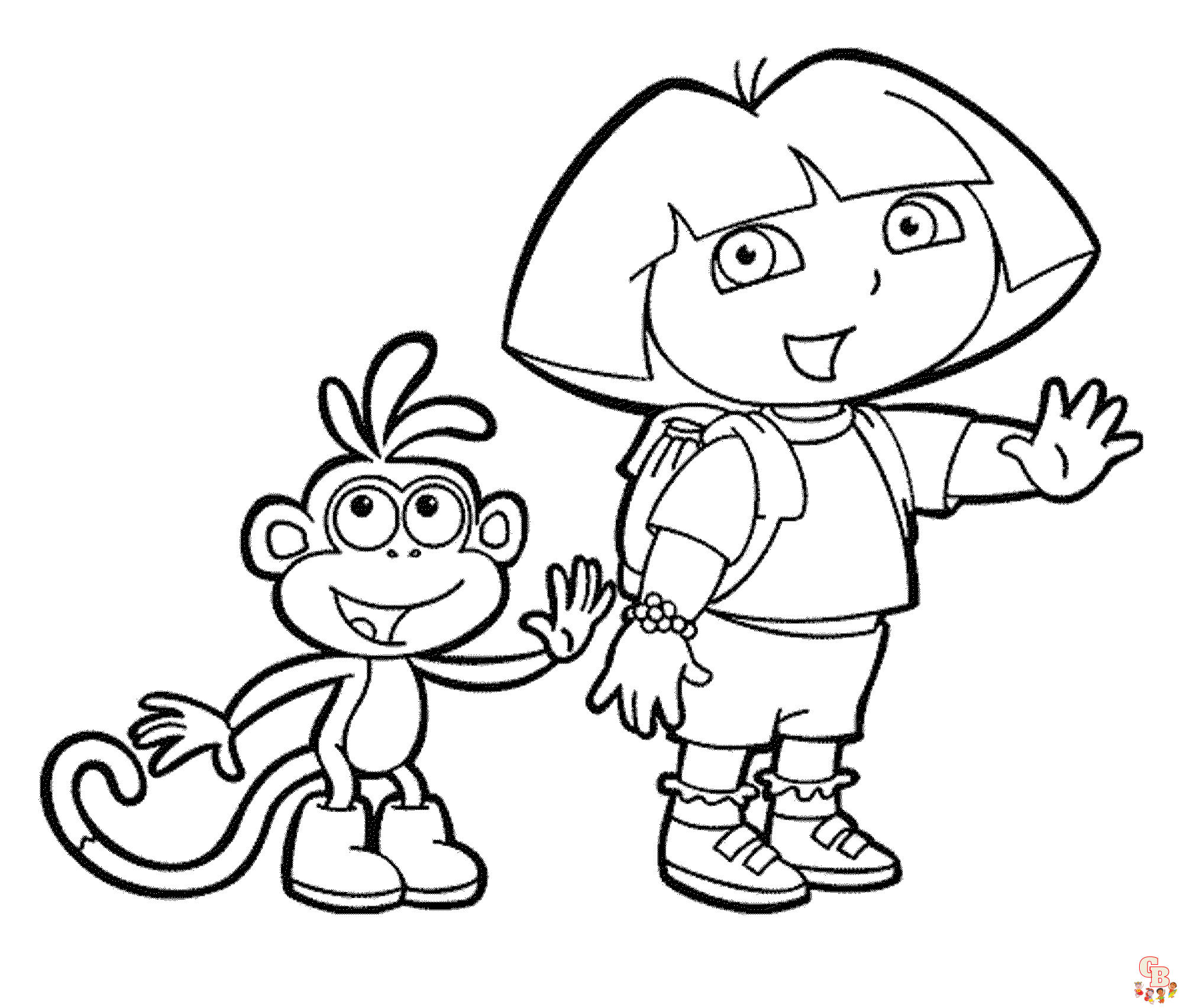 Dora Coloring Pages 1