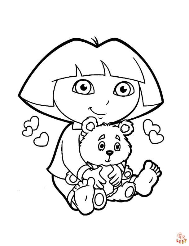 Dora Coloring Pages 4