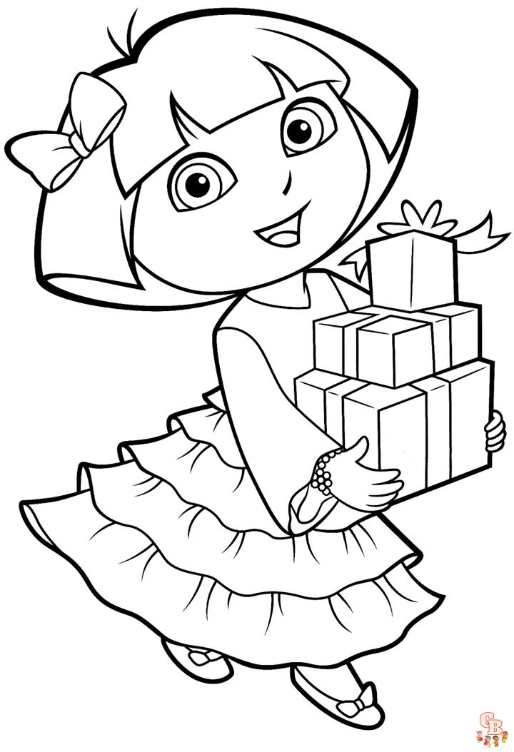 Dora Coloring Pages 6