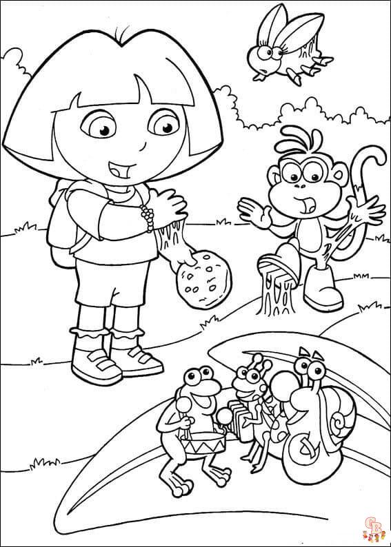 Dora Coloring Pages 7