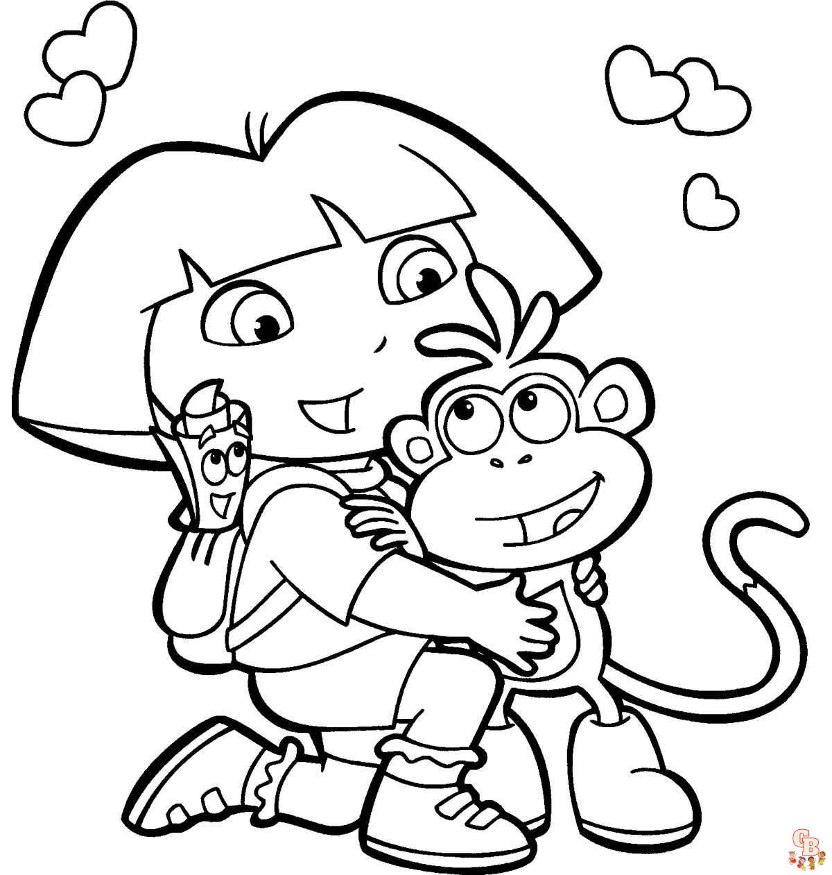 Dora Coloring Pages 8