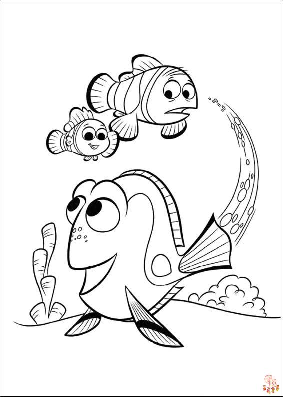 Dory Coloring Pages 1