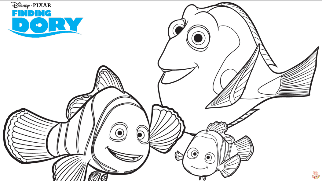 Dory Coloring Pages 1