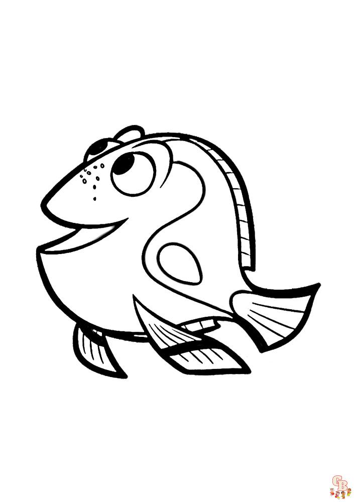 Dory Coloring Pages 10