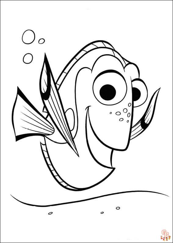 Dory Coloring Pages 2