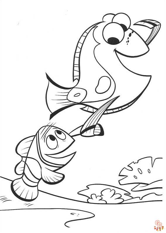 Dory Coloring Pages 4