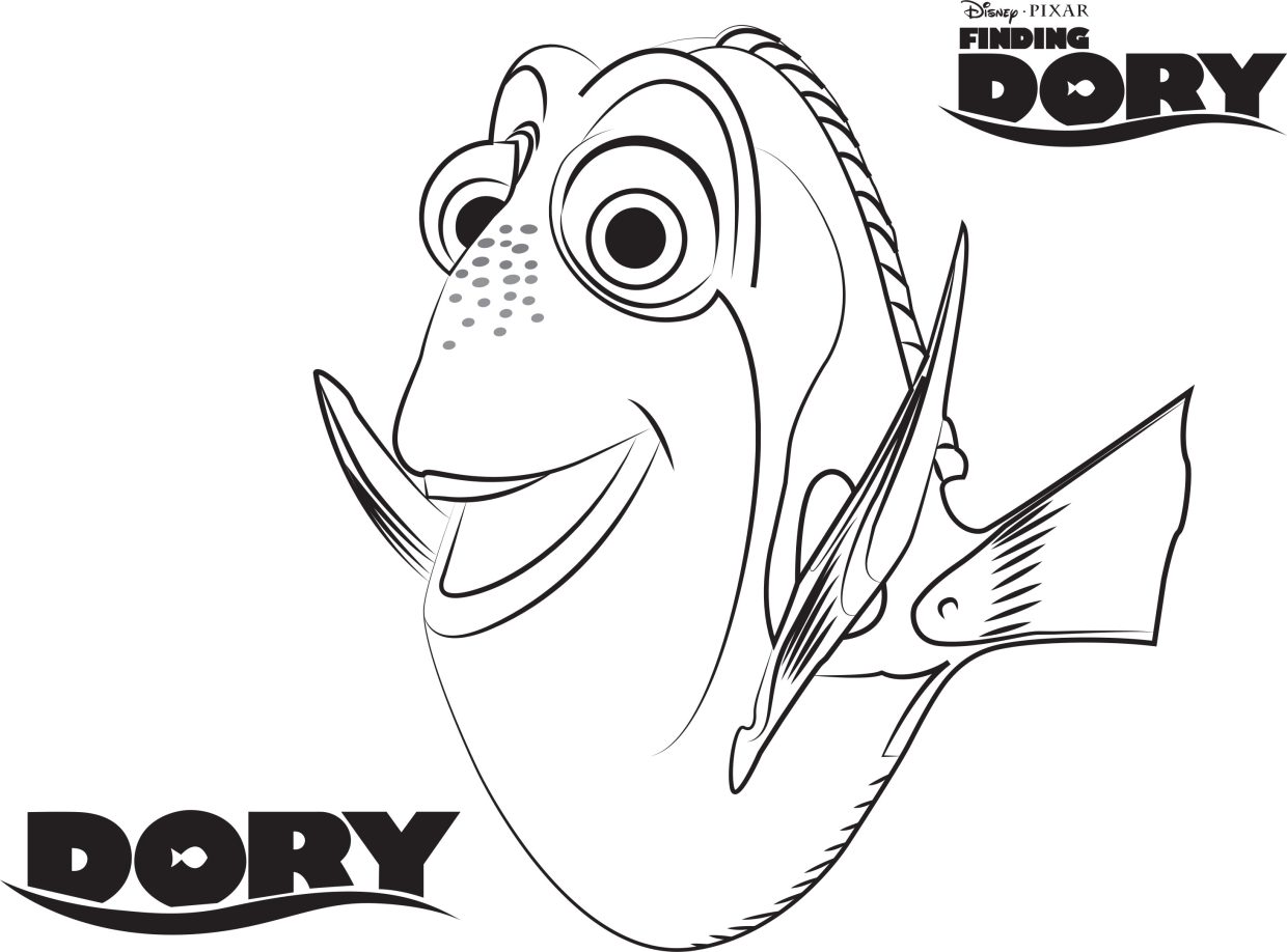 Dory Coloring Pages 6