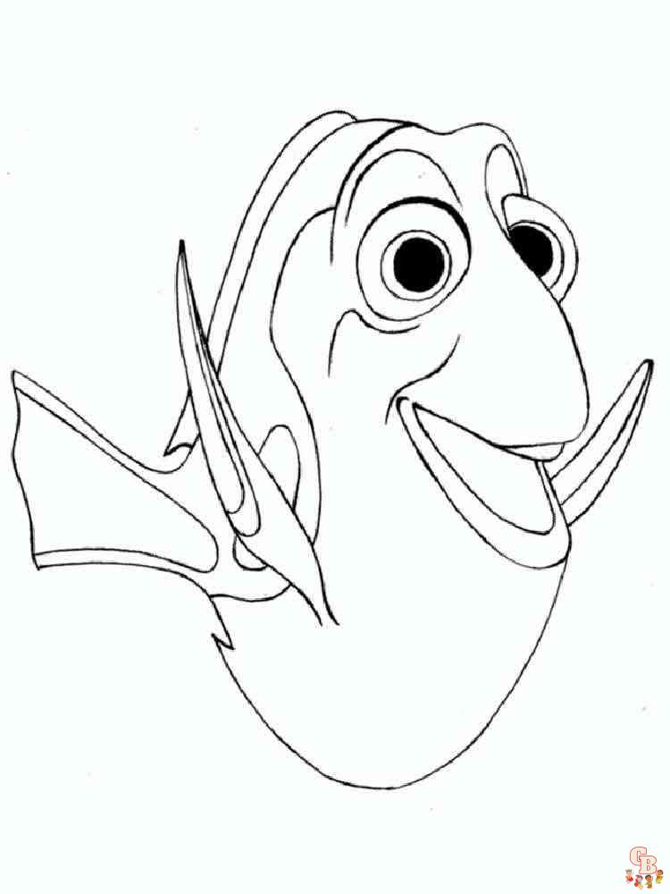 Dory Coloring Pages 8