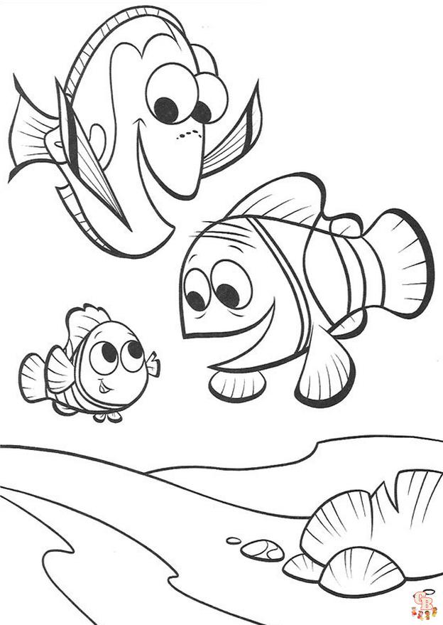 Dory Coloring Pages 9