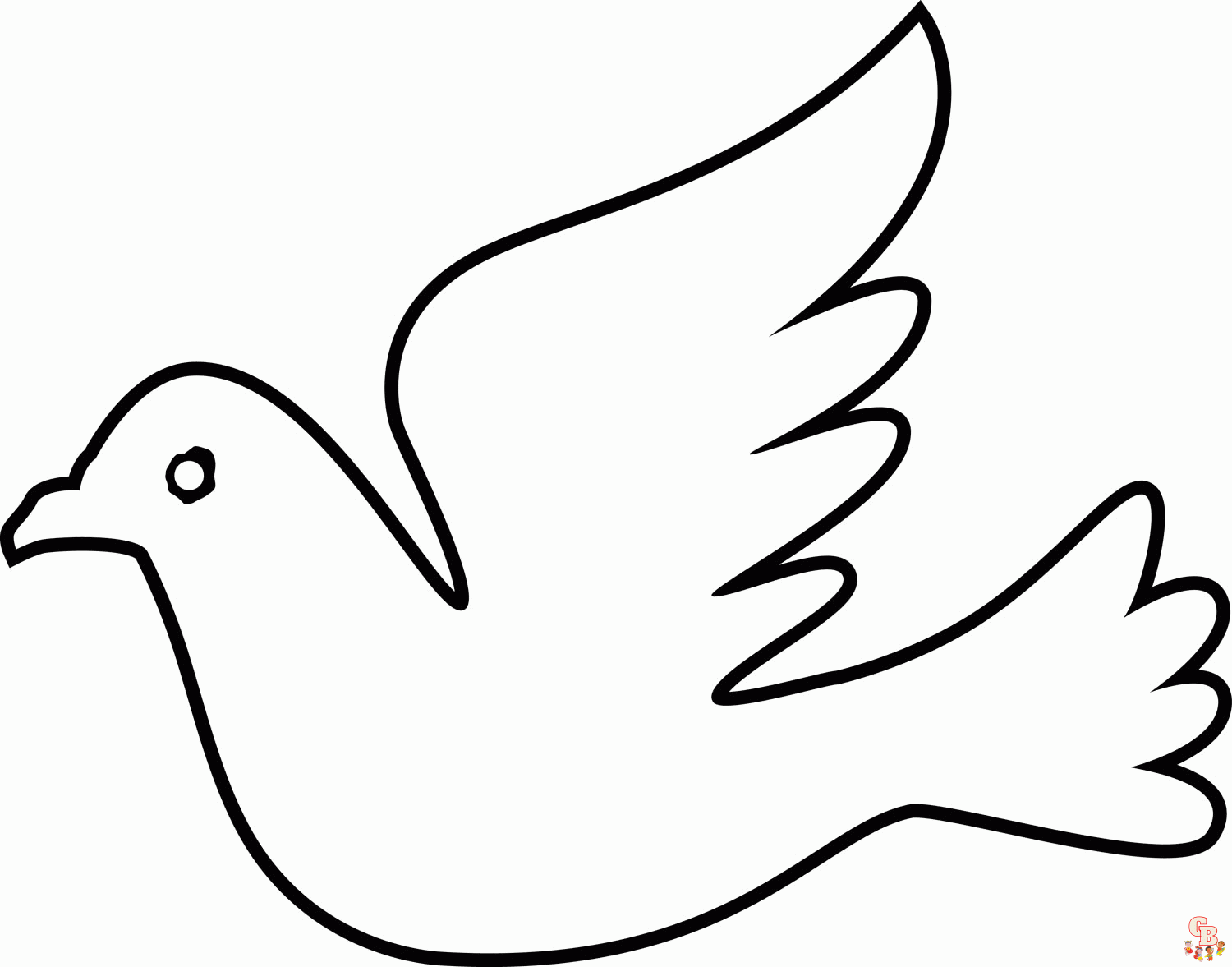 Dove Coloring Pages 1