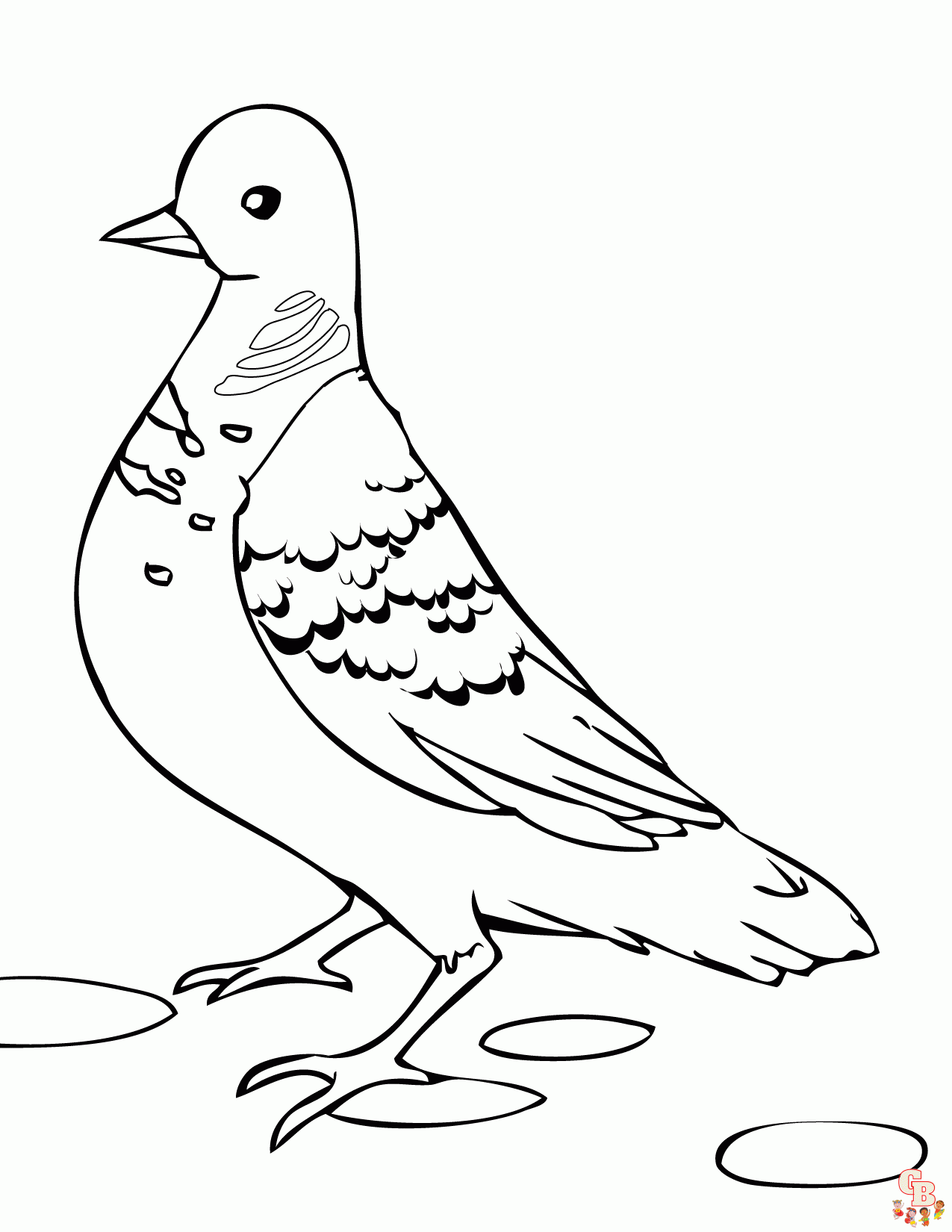 Dove Coloring Pages 2