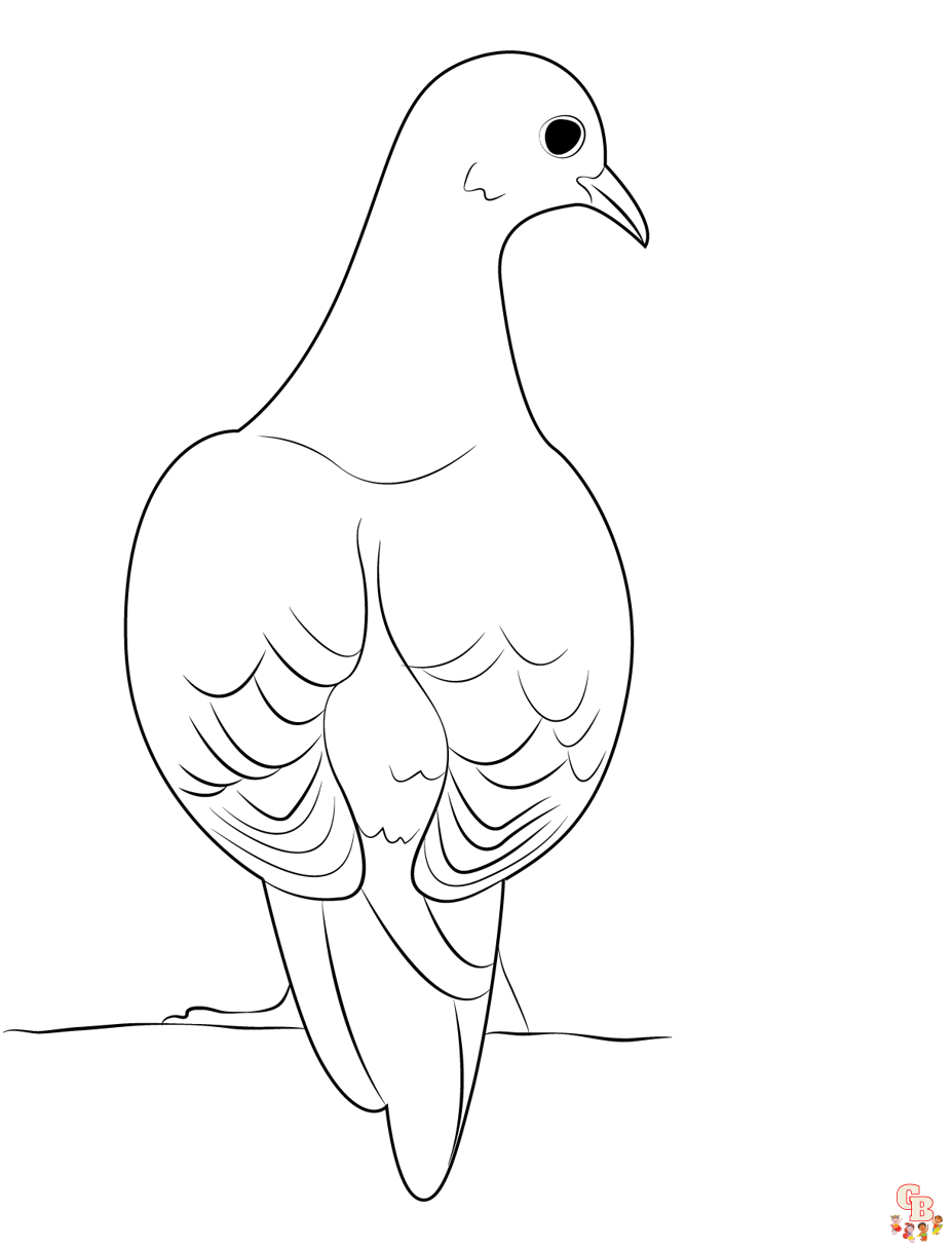 Dove Coloring Pages 5