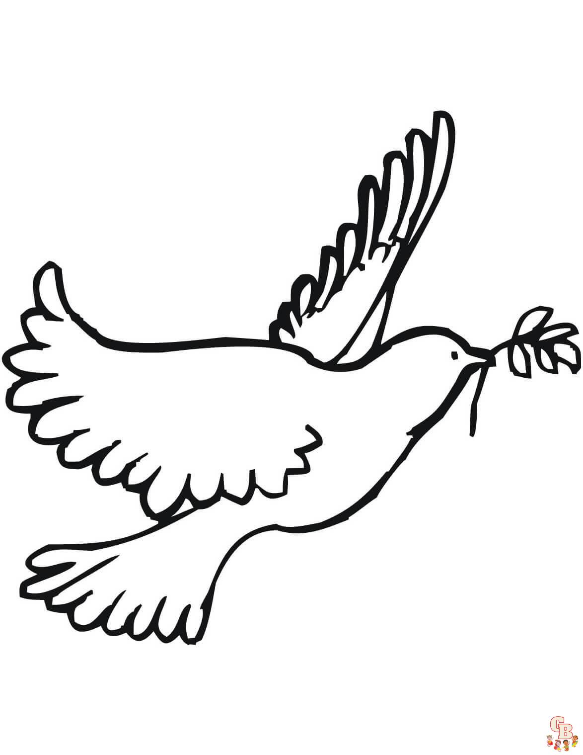 Dove Coloring Pages 6