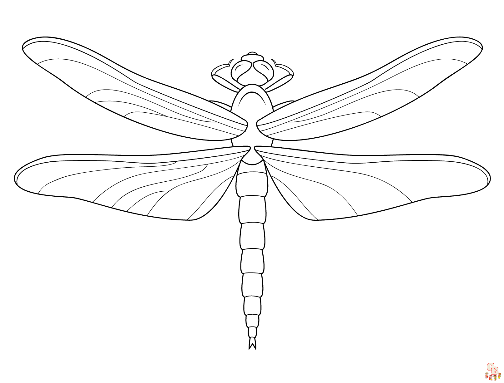 Dragonfly Coloring Pages 1