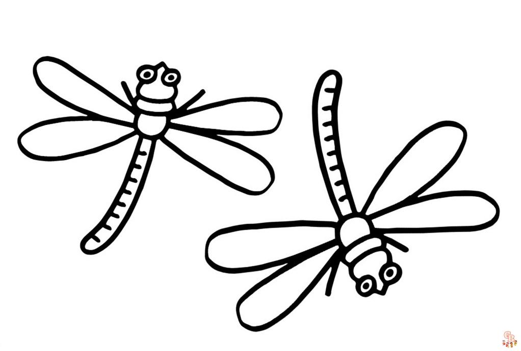 Dragonfly Coloring Pages 3