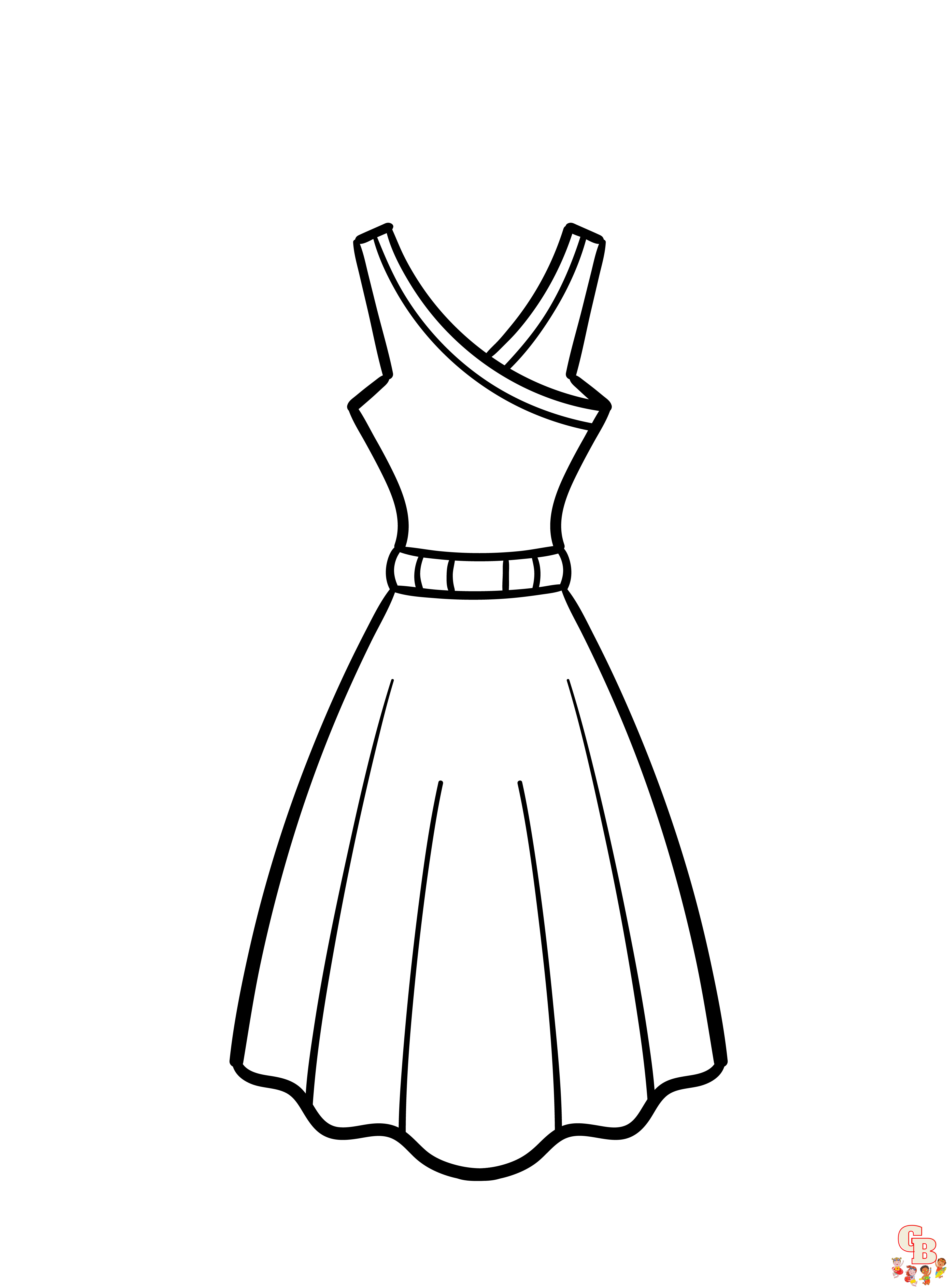 Dress Coloring Pages