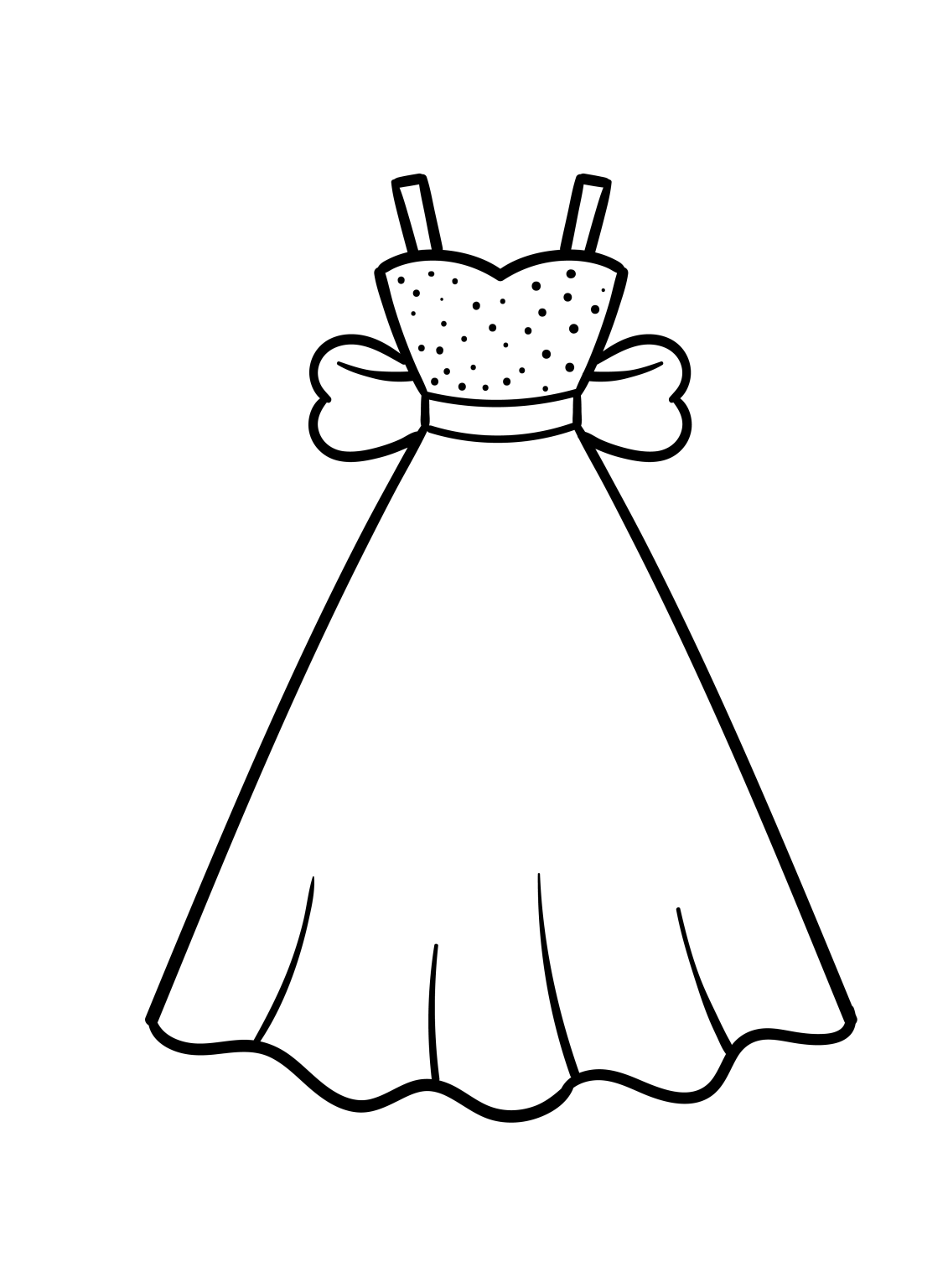 Dress Coloring Pages Free and Printable Sheets for Kids