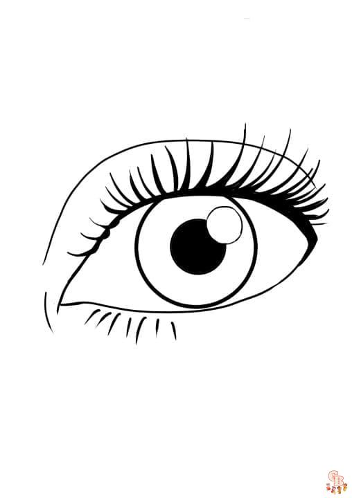 Eye Coloring Pages