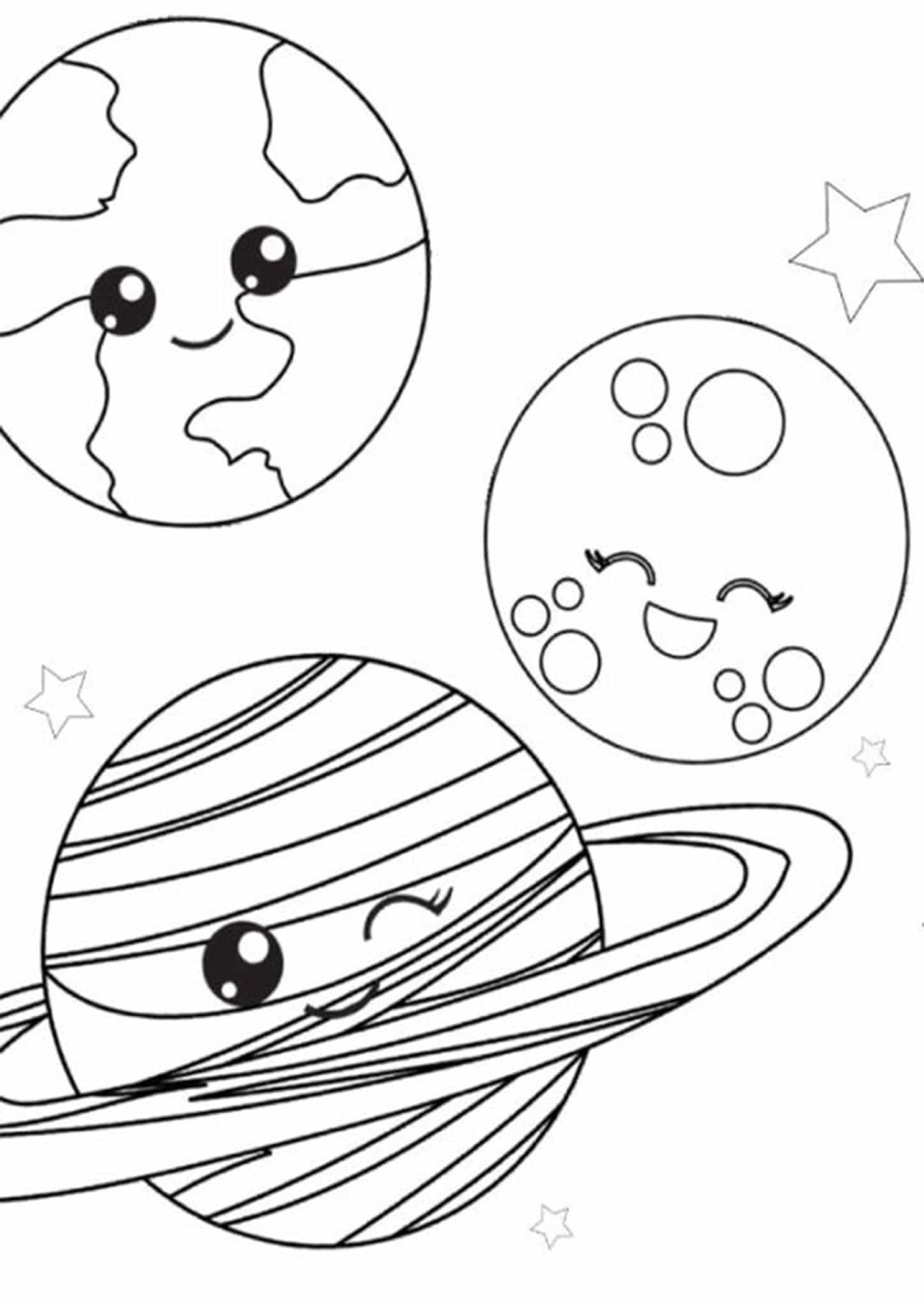Free and printable easy cute coloring pages for kids