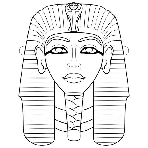 Egyptian Masks Coloring Pages - Printable and Free | GBcoloring