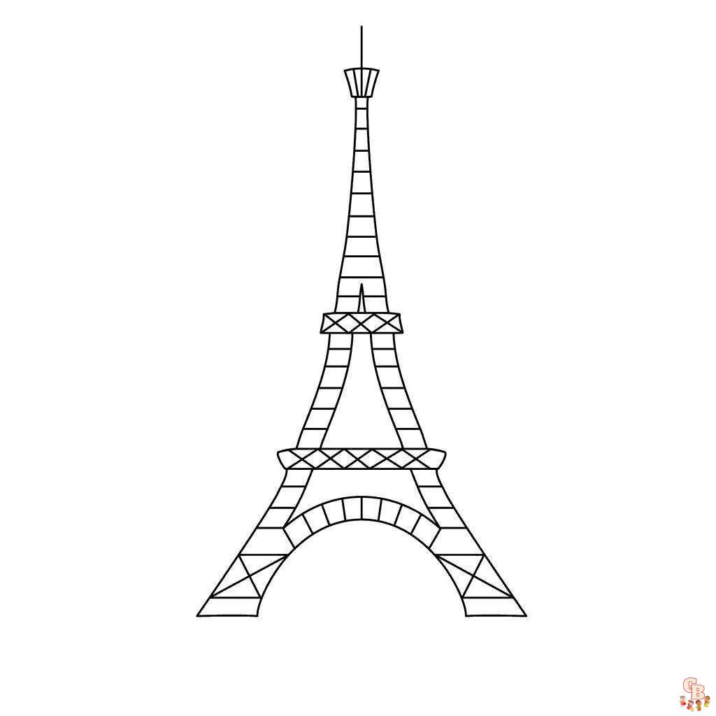 Eiffel Tower Coloring Pages 4