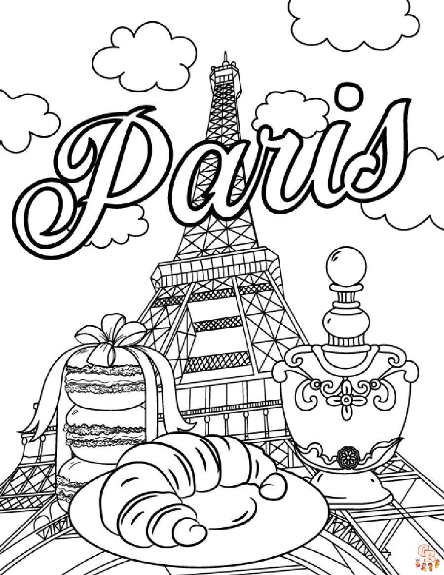 Eiffel Tower Coloring Pages 7