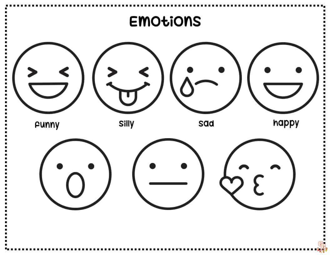 Emotions Coloring Pages 4