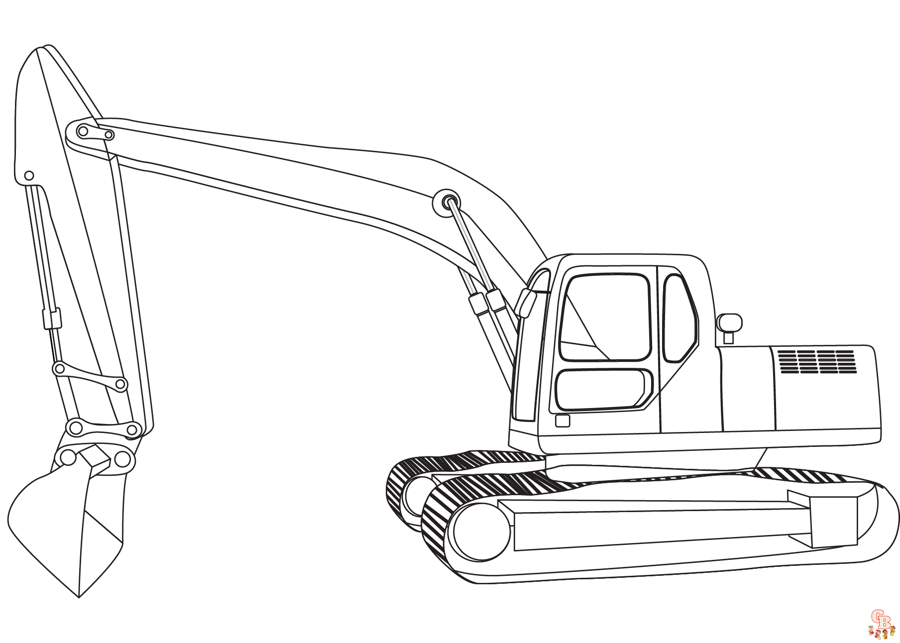 Excavator Coloring Pages 2