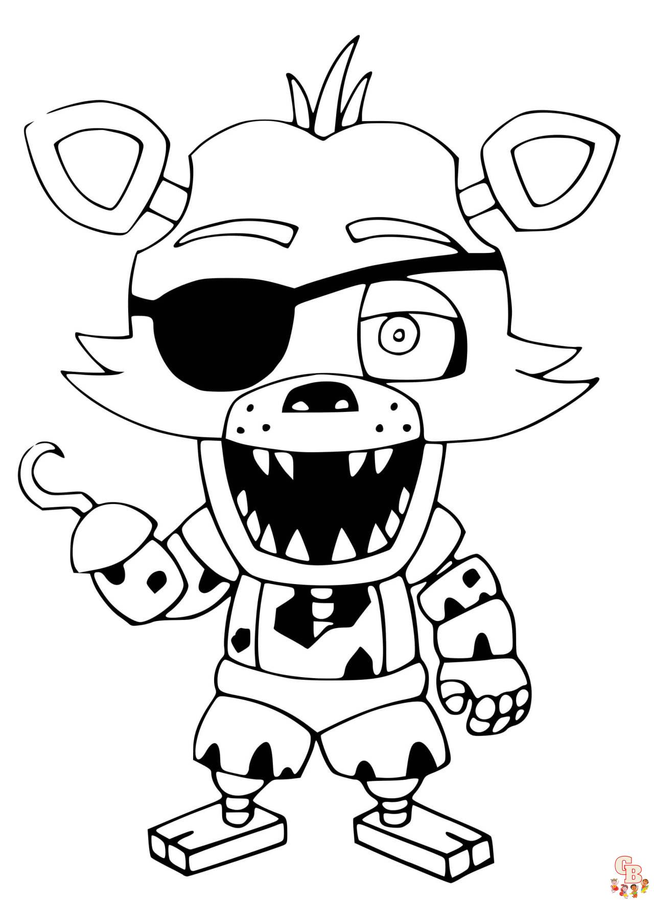 Printable Fnaf Coloring Pages Free Printable Templates