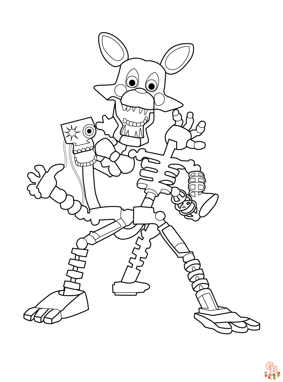 FNAF Dibujos para Colorear 1