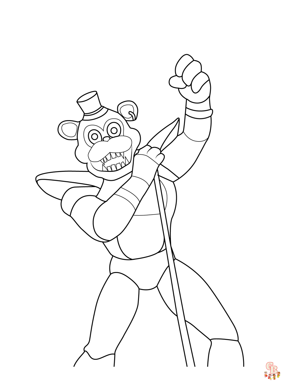 FNAF Dibujos para Colorear 7